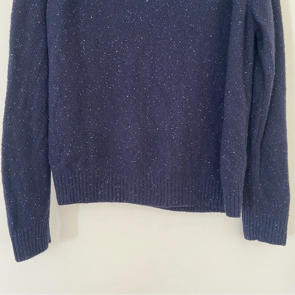 Untuckit Sweater Men’s XL Blue Wool Knit Pullover Cardigan Lambswool Warm Preppy
